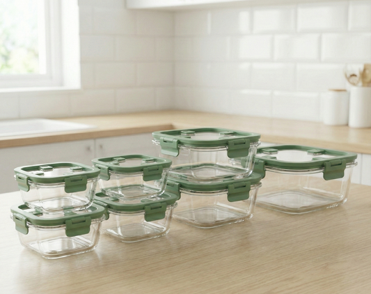 The Kovela Essentials Starter Set – 12-Piece/ 6 Container Glass Variety Pack