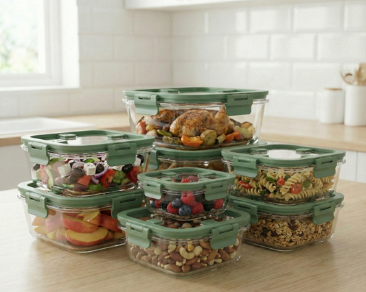 The Kovela Essentials Starter Set – 12-Piece/ 6 Container Glass Variety Pack